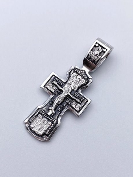 Крест из серебра/Чернение