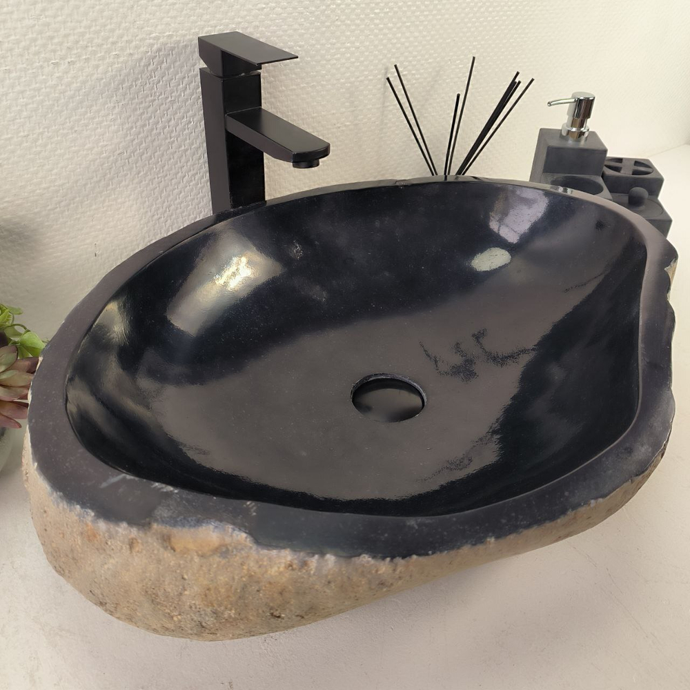 Раковина из речного камня RS-65079 60*45*15 0857