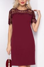 Платье "Кружевная страсть" (бордо) П7987 LT Collection