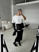 Юбка МИДИ Ацетат (черный)