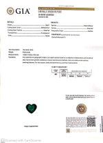 Изумруд, Сердце, 1 шт / 8,36 карат, Замбия