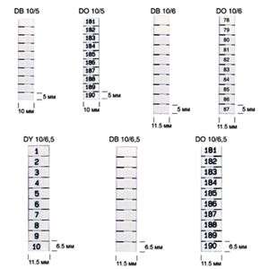 Маркировка клемм  504302  Klemsan  DO 10x8 (21-30)