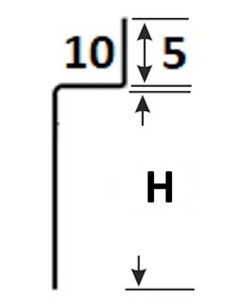 Плинтус под гипсокартон, латунь полированная