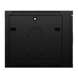 Телекоммуникационный шкаф Cabeus SH-05F-9U60 / 60-BK Шкаф телекоммуникационный настенный 19" 9U 600x600x501mm (ШхГхВ) дверь стекло, цвет черный (RAL 9004)