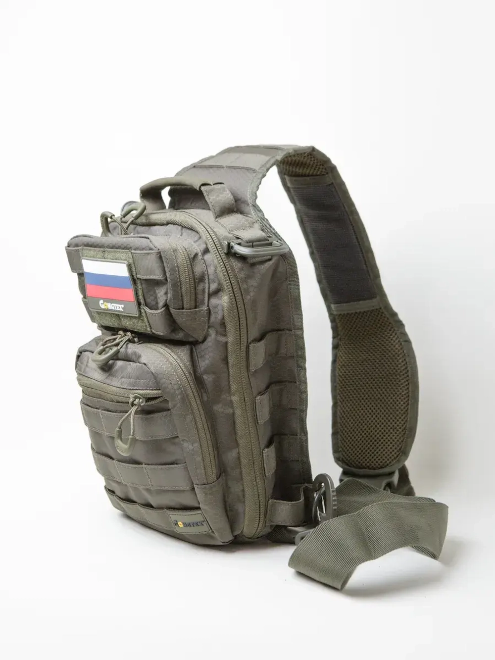 Тактический Рюкзак-сумка GONGTEX однолямочный Олива