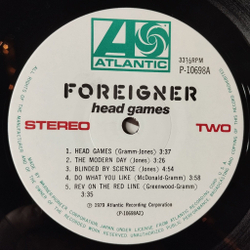 Винтажная виниловая пластинка LP Foreigner Head Games (Japan 1979) (Obi) The Modern Day