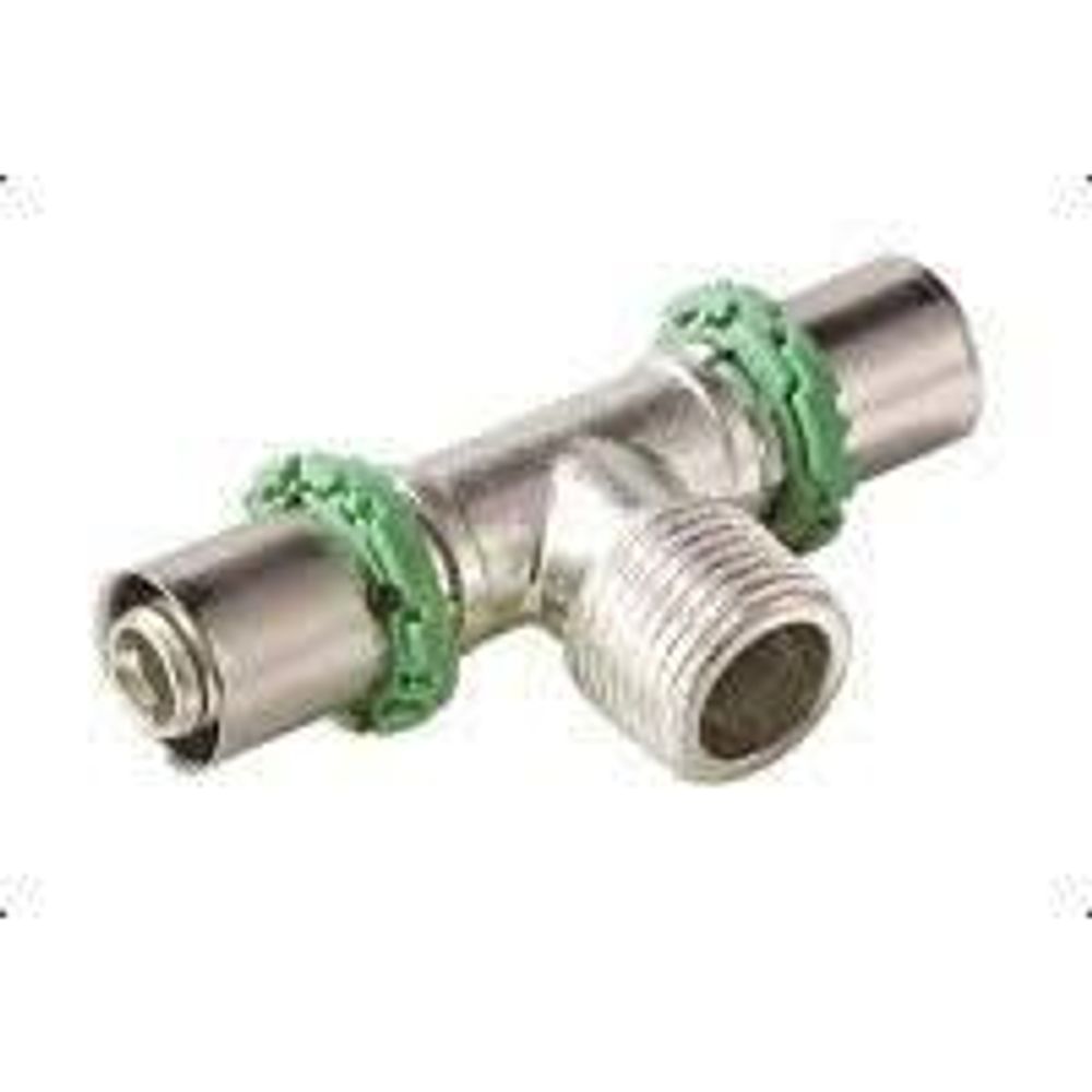 Тройник 20х1/2&quot;х20 НР пресс Comap