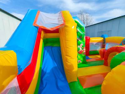 Коммерческий надувной батут «Царство зверей 2», 5x5x2.8 м.