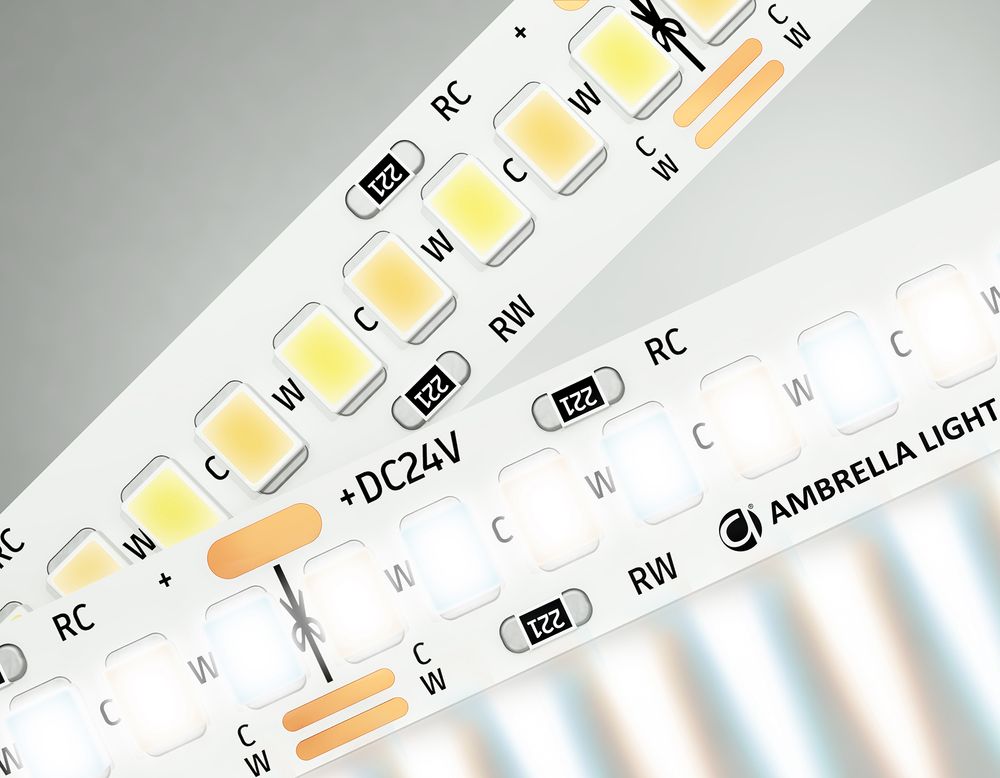 Ambrella Светодиодная лента с регулировкой температуры света GS4151 2835 240Led /18W m/ 24V IP20 CCT 3000-650 LED Strip 24V GS4151
