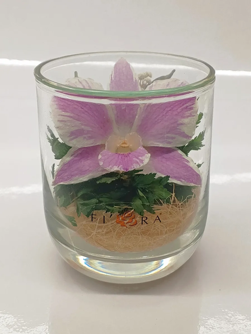 натуральные цветы в стекле, вакуум