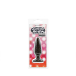 Чёрная анальная пробка Booty Boppers на присоске - 10,5 см. (Цвет: черный)