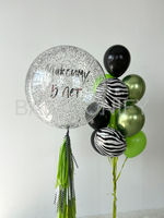 Набор шаров "Зелень и зебра" Дизайн № 5