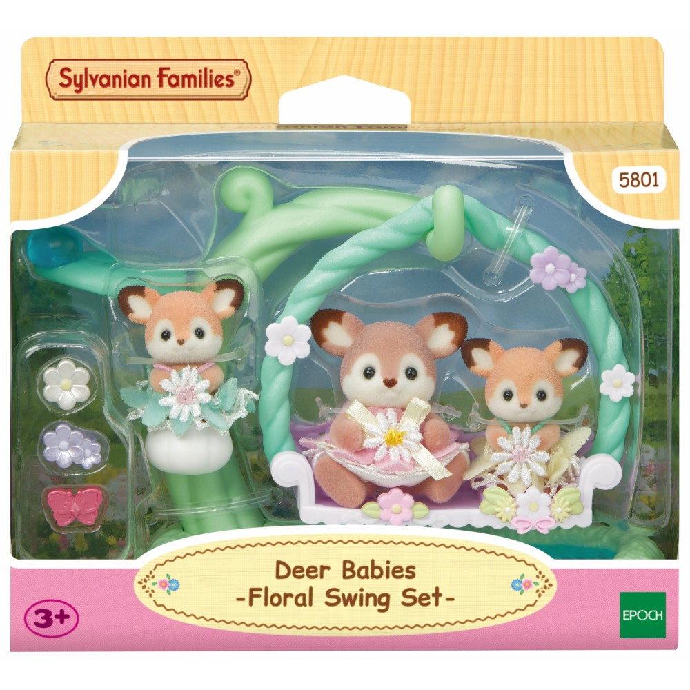 Epoch 5801 — Sylvanian Families «Оленята на цветочных качелях» 5801 — фото 1