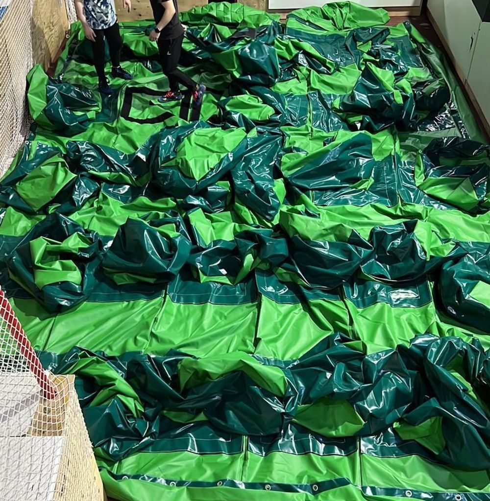 Яма для воздушной пневмоподушки для прыжков на батуте