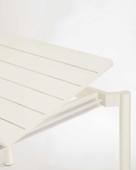 Раздвижной уличный стол Zaltana из алюминия светло-серого цвета, 180 (240) x 100 Испания 