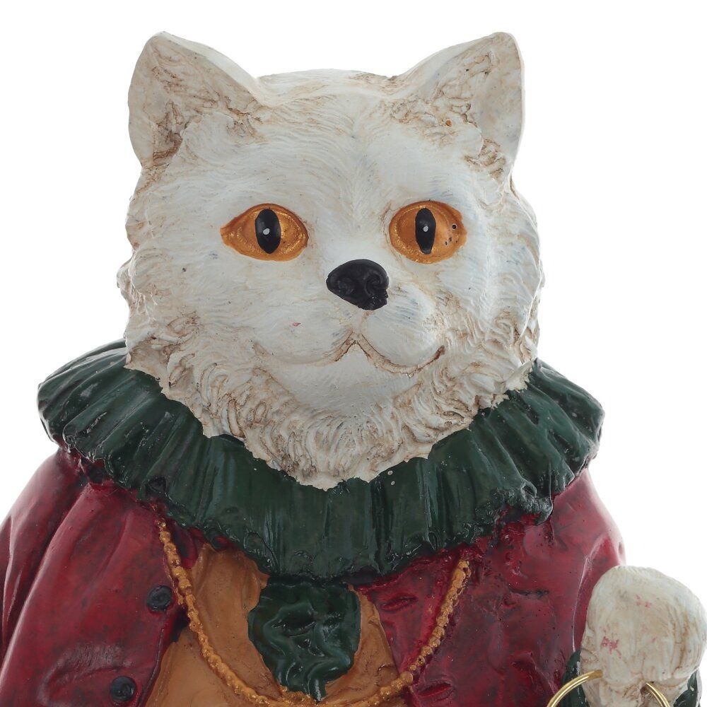 GAEM Фигурка декоративная "Кот" с часами, L14 W13 H41 см