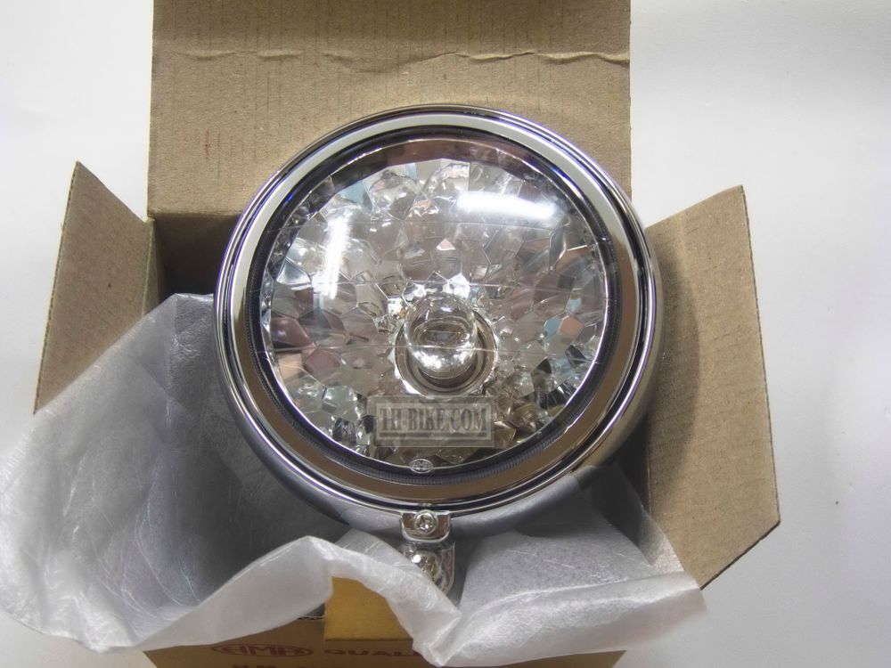Headlight 4" Diamond lens, For Honda C100. T19. Copy. Made in Thailand. DIY