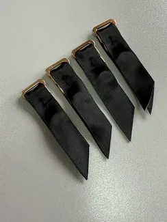 Чулкодержатель с атласной лентой 12 мм, Китай, золото/черный 170