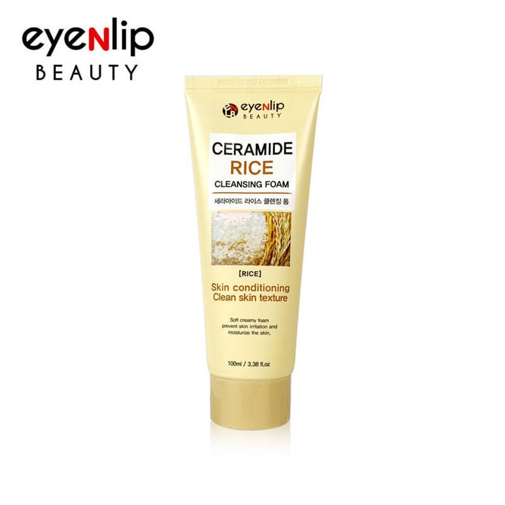 Пенка для умывания с экстрактом риса EYENLIP Ceramide Rice Cleansing Foam 100 мл