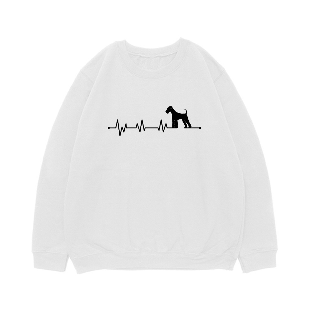 Свитшот "Эрдельтерьер - сердечный ритм"