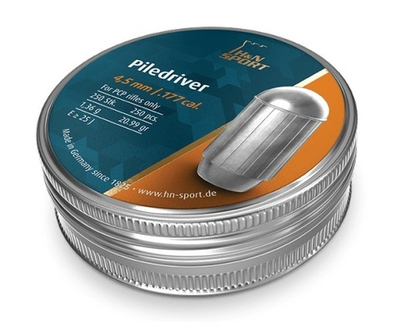 Пуля пневм. 4,5 H&N Piledriver, 1,36г, 250 шт/бан