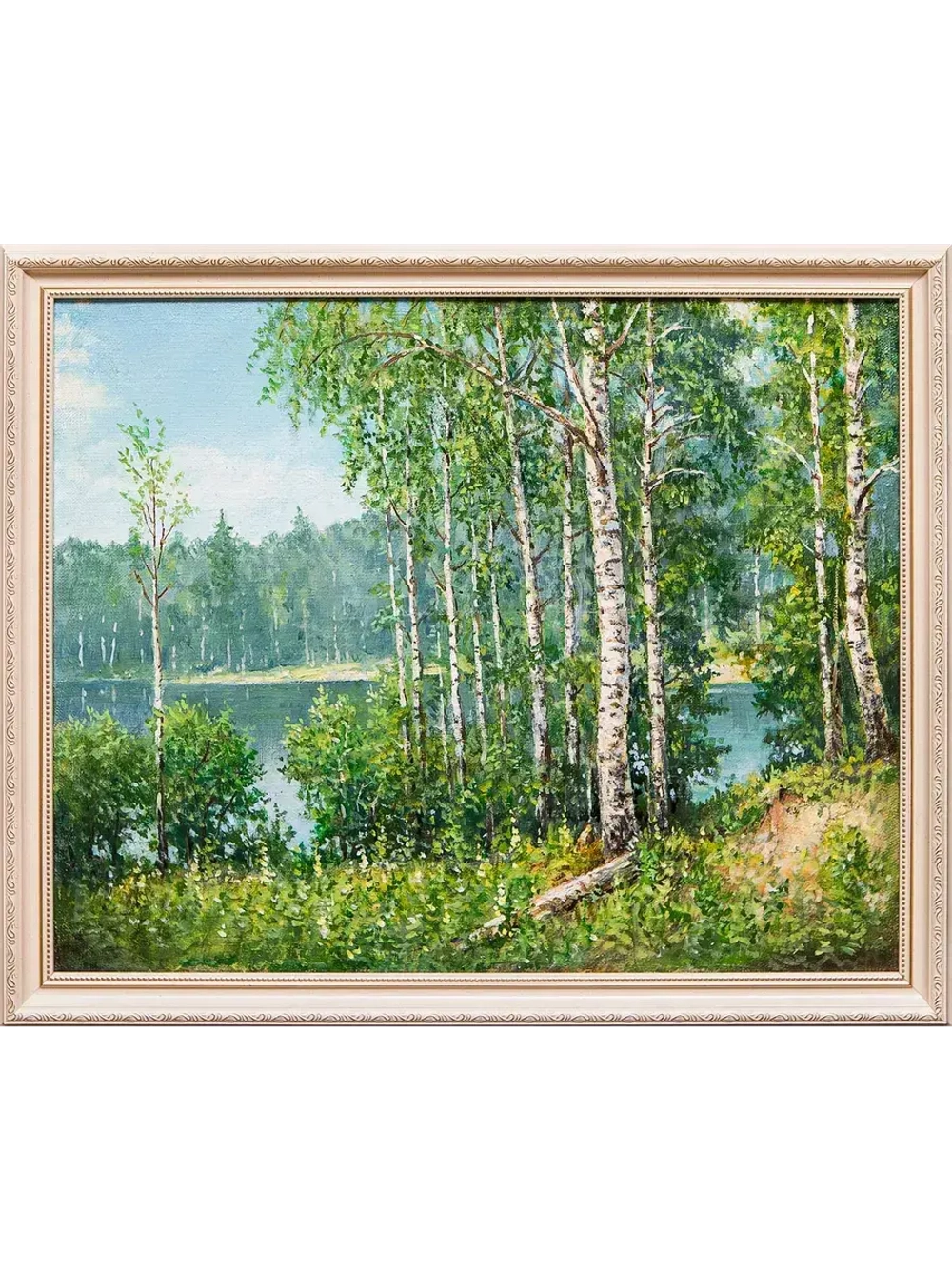 Картина маслом «Березы" Воробьев