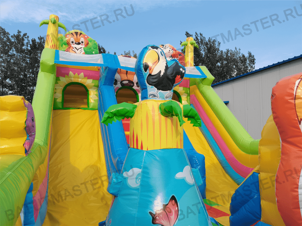 Коммерческий батут "Звериная команда", 10*5*5,5 м