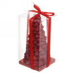 Свеча новогодняя «Сказочная ёлочка» 5,5х10 см, красный