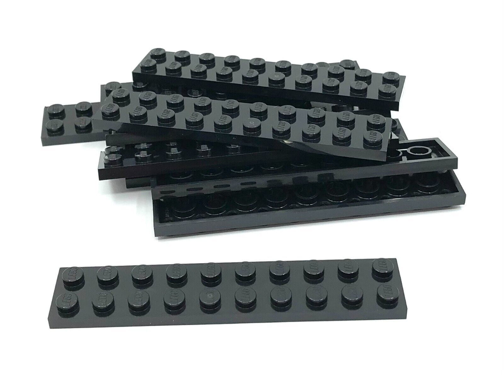 Lego Плитка 2х10 (черная) 383226