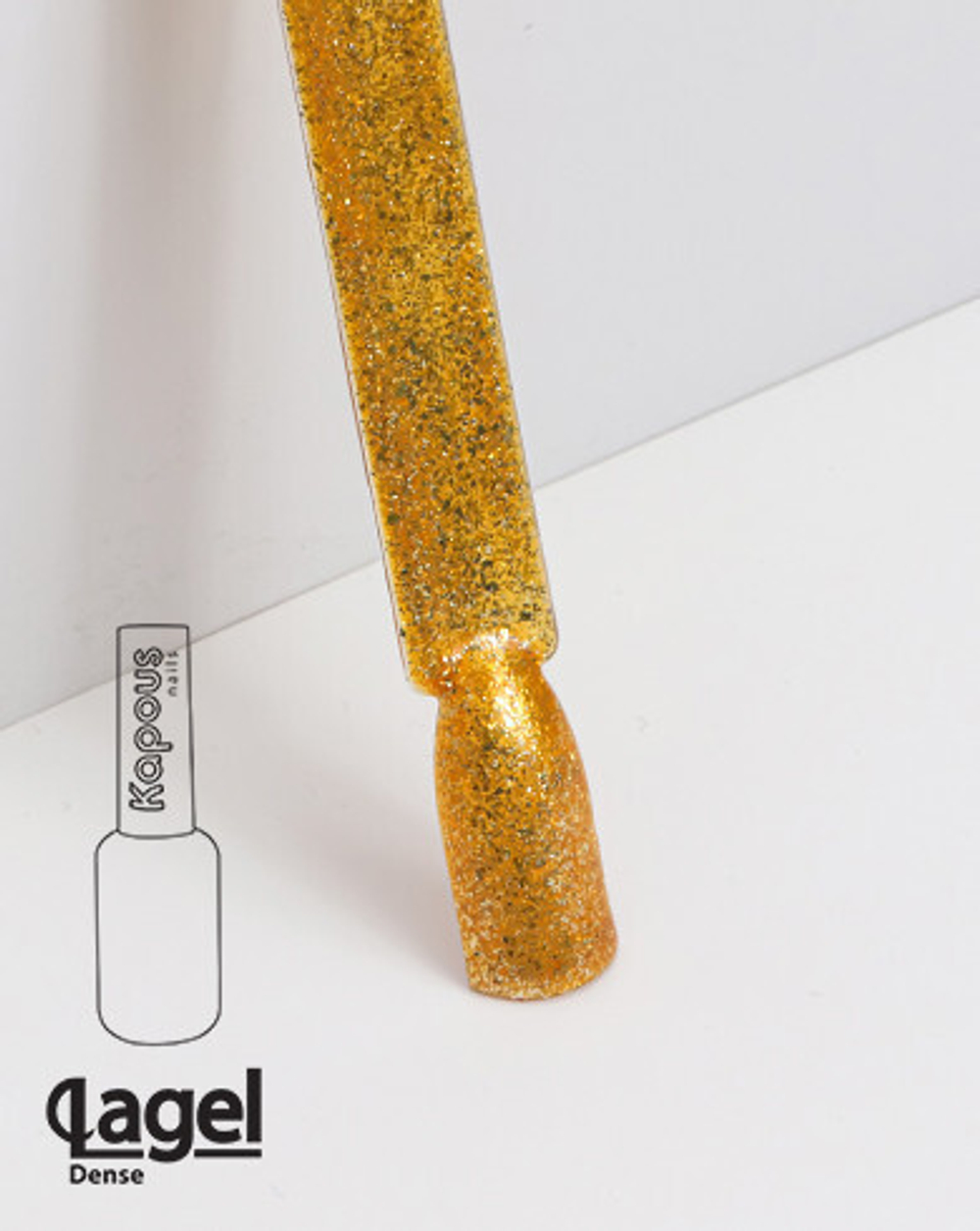 1847 Золотая стрекоза, гель-лак «Lagel Dense», 8 мл