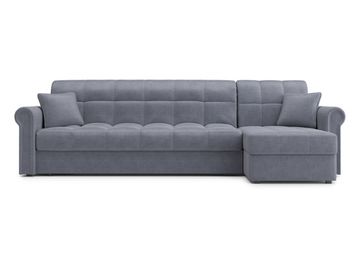 Диван угловой с оттоманкой Палермо 1,8 - Velutto 32 серый/кант Velutto 32 серый