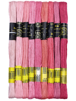 Наборы ниток мулине для вышивания ПНК Киров 9 шт.