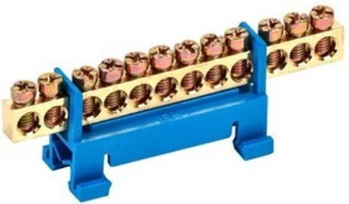 Шина нулевая на DIN-изол. Стойка ШНИ 6х9-12-С-С