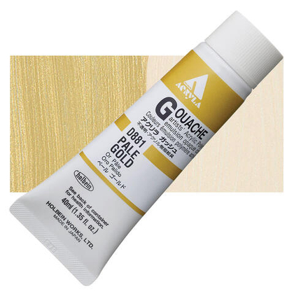 Holbein Acrylic Gouache 40 мл. 881 [C] Pale Gold