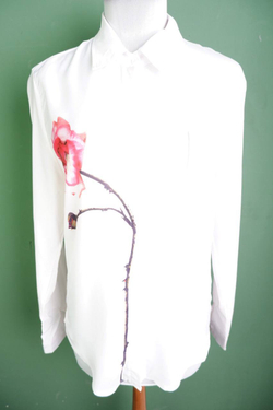 Блузка для офисного стиля, визуально на 46 размер