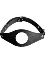 Кляп черный с отверстием для рта (Цвет: черный)