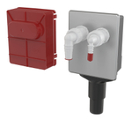 Сифон для ст/м под штукатурку для под. до 2-ух уст. Ф40 и 50 (18/1шт)