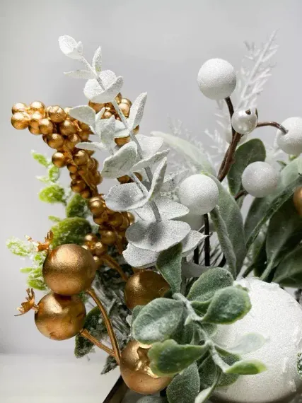 Новогодняя настольная композиция в коробе 30 см., Christmas DeLuxe (89297)