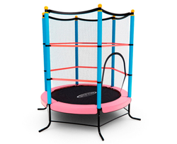 Батут детский DFC SMRKIDS 55" с сеткой, PINK