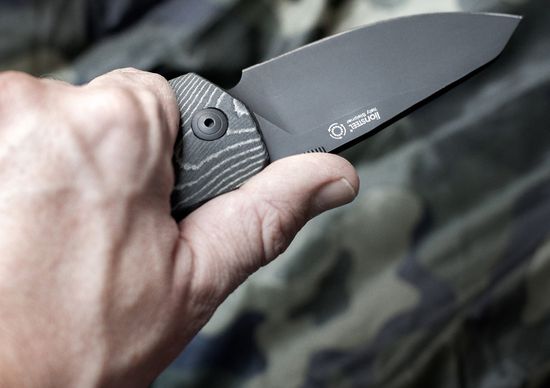 Складной нож Lion Steel "TM1" L/TM1 MB c клинком из стали Uddeholm Sleipner®, рукоять микарта