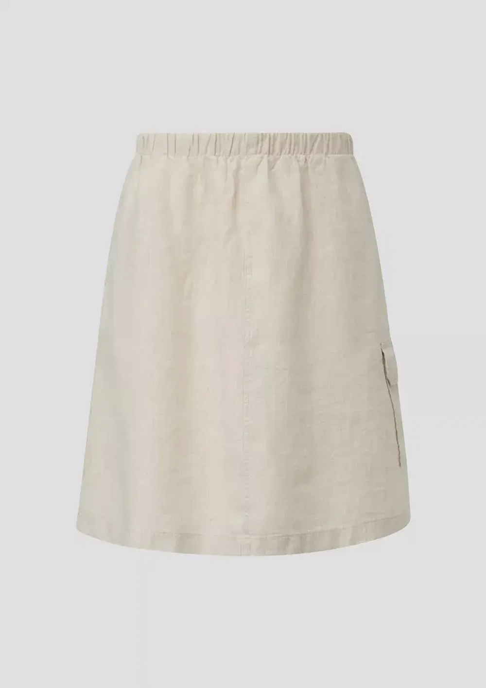 Льняная юбка-миди с накладными карманами от s.Oliver