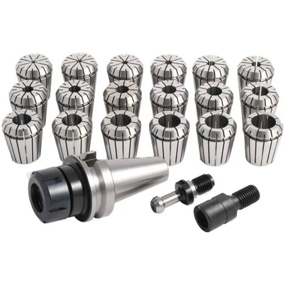 Цанговый патрон Optimum ISO 50 с комплектом цанг 18 шт., 3-20 мм