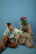 Рубашка Soeurs Aquamarine Shirt