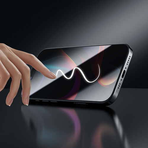 Защитное стекло для iPhone 16, тонкие черные рамками и олеофобное покрытие, G-Rhino