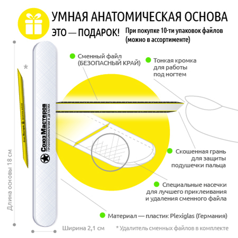 Союз мастеров Пластиковая основа для сменных файлов