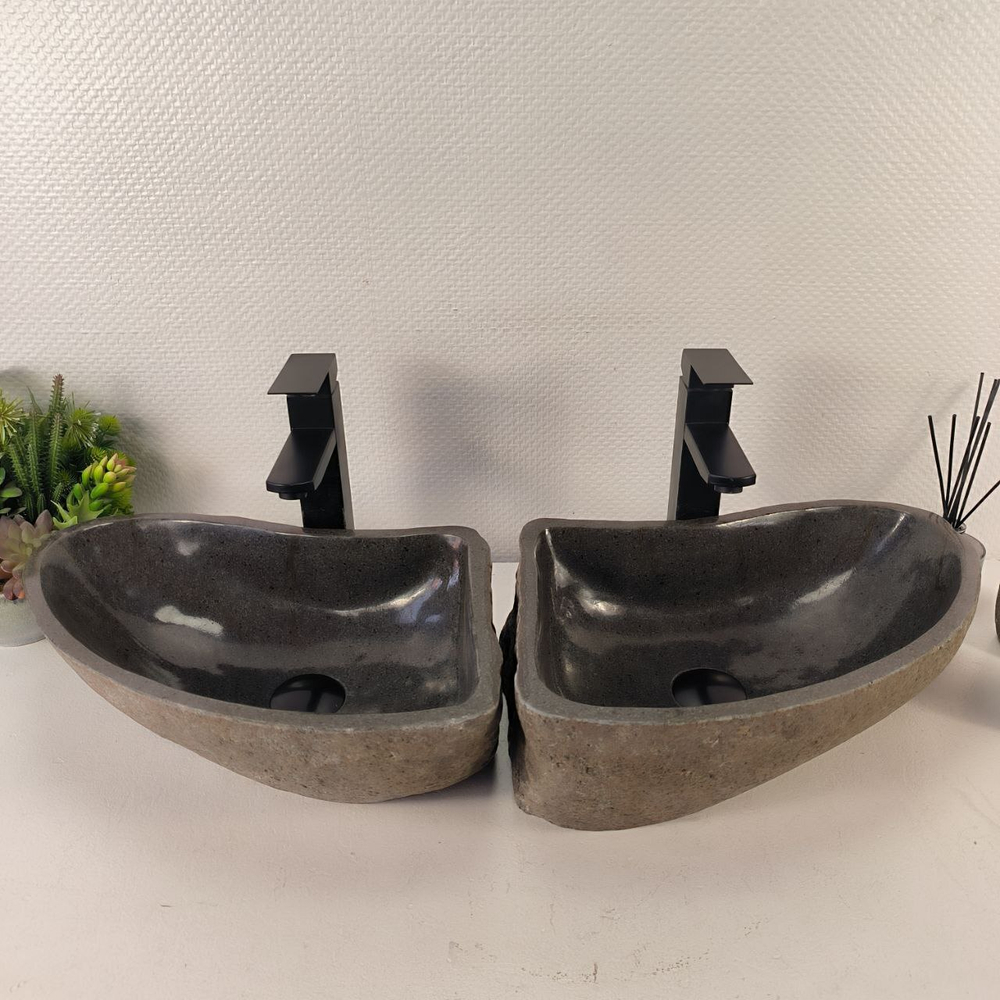 Раковина из речного камня ПАРА! RS-65482 41*30*14 0865