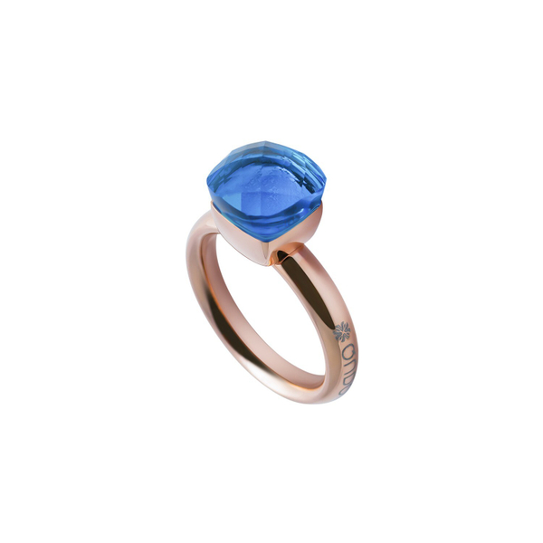 Кольцо Qudo Firenze sapphire 18 мм 611725 BL/RG размер 18