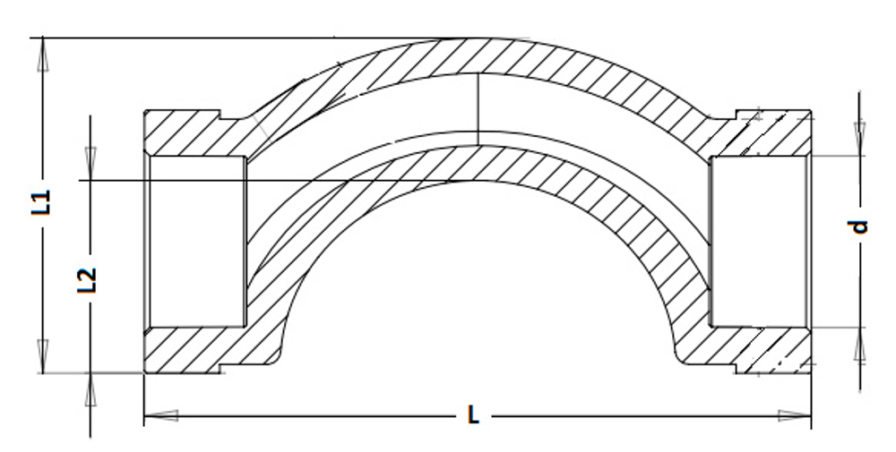 Обвод короткий соед. Ø25 PPR VALFEX