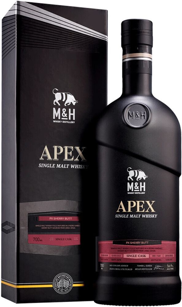 Виски M&amp;H Apex PX Sherry Butt gift box, 0.7 л.