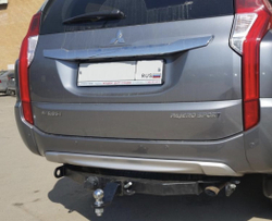 Фаркоп Бизон на Mitsubishi Pajero Sport FA 1005-E (с 2008 по 2016 г.в.с 2016 по 2021 г.в.) (паспорт и сертификат в комплекте)(без электрики)